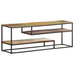 Berkfield Tv Cabinet 130X30X45 Cm Solid Reclaimed Wood - thumbnail 9