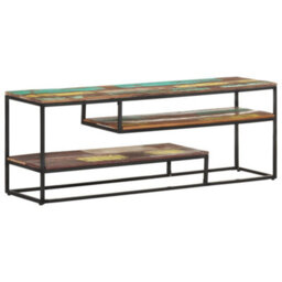 Berkfield Tv Cabinet 130X30X45 Cm Solid Reclaimed Wood - thumbnail 1