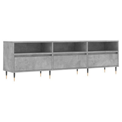 Berkfield Sturdy Tv Cabinet Concrete Grey 150X30X44.5 Cm Engineered Wood - image 1