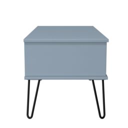 Anzio Matt Denim Blue 1 Drawer Non-Extendable Coffee Table (H)925mm (W)407mm (D)410mm - thumbnail 4