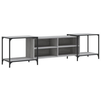 Berkfield Industrial Tv Cabinet Grey Sonoma 203X37X50 Cm Engineered Wood - image 1
