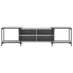 Berkfield Industrial Tv Cabinet Grey Sonoma 203X37X50 Cm Engineered Wood - thumbnail 4