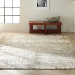 Ivory Taupe Modern Easy To Clean Abstarct Rug For Dining Room Bedroom And Living Room-160Cm X 221Cm - thumbnail 1