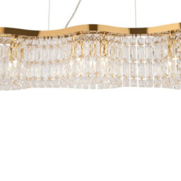 Luminosa Lighting Luminosa Maytoni Dune Modern 6 Light Bar Pendant Ceiling Light Gold E14 - thumbnail 5