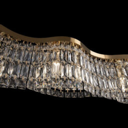 Luminosa Lighting Luminosa Maytoni Dune Modern 6 Light Bar Pendant Ceiling Light Gold E14 - thumbnail 6