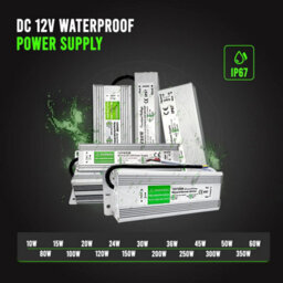 Dc12V 350W Ip67 Waterproof Led Transformer Dc 12V Power Supply  250V Ac To 12V Dc 30A Driver For Outdoor Led Strip Lights - thumbnail 5