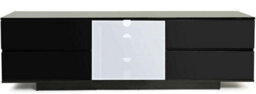 "Centurion Supports Avitus Ultra Remote Friendly Beam-Thru Premium Black With 4-Black Drawers 32""-65"" Flat Screen Tv Cabinet" - thumbnail 5