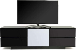 "Centurion Supports Avitus Ultra Remote Friendly Beam-Thru Premium Black With 4-Black Drawers 32""-65"" Flat Screen Tv Cabinet" - thumbnail 2