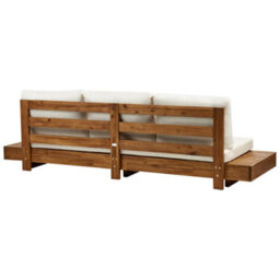 Beliani Garden Sofa 3 Seater Marettimo Certified Acacia Wood Brown - thumbnail 5