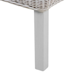 Beliani Set Of 2 Dining Chairs Andes Rattan White - thumbnail 8