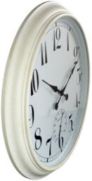 Primrose Outdoor Garden Wall Clock With Thermometer Big Time White 90Cm - thumbnail 3