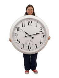 Primrose Outdoor Garden Wall Clock With Thermometer Big Time White 90Cm - thumbnail 5