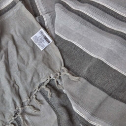 Homescapes Cotton Morocco Striped Grey Throw, 255 X 360 Cm - thumbnail 8
