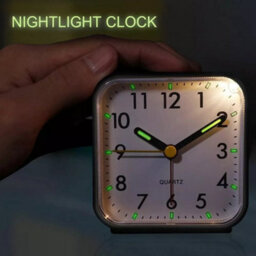 Silent Quartz Alarm Clock With Snooze, Night Light, And Easy-Read Dial - Compact Bedside Uk - thumbnail 5