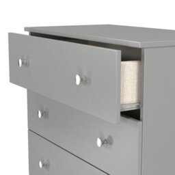 Portland 5 Drawer Chest Of Drawers In Uniform Grey & Dusk Grey (Ready Assembled) - thumbnail 6