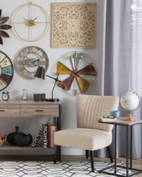 Beliani Wall Clock Wikon 60 Cm Metal Multicolour - thumbnail 2