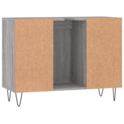 Berkfield Bathroom Cabinet Grey Sonoma 80X33X60 Cm Engineered Wood - thumbnail 8