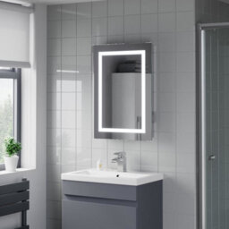 Affine Bathroom Mirror Led Illuminated Demister Pad Shaver Socket Mains Ip44 500X700mm - thumbnail 2