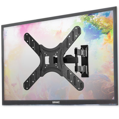 "Duronic Tvb420 Full Range Tv Bracket, Swivel And Tilt Wall Mount With Vesa 600X400 For Flat Screen Television 17-56""" - image 1