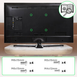"Duronic Tvb420 Full Range Tv Bracket, Swivel And Tilt Wall Mount With Vesa 600X400 For Flat Screen Television 17-56""" - thumbnail 5