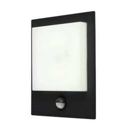 GoodHome Lutak Fixed Matt Dark Grey Integrated Led Pir With Motion Sensor Outdoor Contemporary Wall Light - thumbnail 2