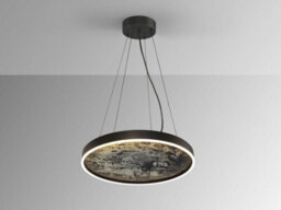 Luminosa Lighting Luminosa Stone 60Cm Pendant Ceiling Light Black Led 3000-6000K - Uk Stock - thumbnail 3