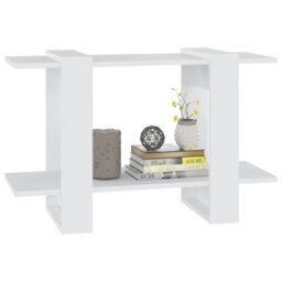 Berkfield Book Cabinet/room Divider White 80X30X51 Cm - thumbnail 4