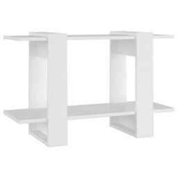 Berkfield Book Cabinet/room Divider White 80X30X51 Cm - thumbnail 2