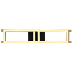 Luminosa Lighting Luminosa Illa Integrated Led Semi Flush Ceiling Light Matt Black 2X Led 3000K - thumbnail 4