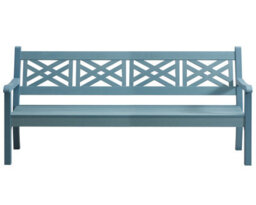 Winawood Speyside 4 Seater Wood Effect Bench - Powder Blue - thumbnail 5