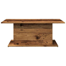 Berkfield Coffee Table Old Wood 102X55.5X40 Cm Engineered Wood - thumbnail 4