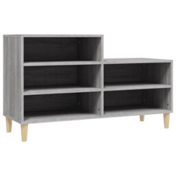 Berkfield Shoe Cabinet Grey Sonoma 102X36X60 Cm Engineered Wood - thumbnail 2