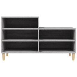Berkfield Shoe Cabinet Grey Sonoma 102X36X60 Cm Engineered Wood - thumbnail 5