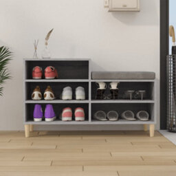 Berkfield Shoe Cabinet Grey Sonoma 102X36X60 Cm Engineered Wood - thumbnail 3