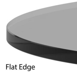 Belofay 60Cm Grey Round Glass Table Top 8mm Tempered Glass Flat Polished Edge - thumbnail 6