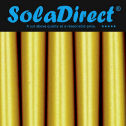 "SolaDirect Tapered Dinner Candles, Pack Of 10, Unscented, Long Burning Time, 24 Cm / 19.45"" (Gold, Metallic)" - thumbnail 2