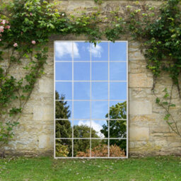 Mirroroutlet The Genestra White Modern Window Garden Wall Mirror 200Cm X 120Cm - thumbnail 1