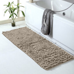 Ameha Silver Chenille Mat 50X80Cm, Extra Soft, Non-Slip, Absorbent Bath Rug & Doormat - thumbnail 8