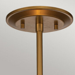 Luminosa Lighting Luminosa Ziggy Cylindrical Pendant Ceiling Light, Lacquered Gold - thumbnail 2