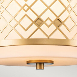 Luminosa Lighting Luminosa Ziggy Cylindrical Pendant Ceiling Light, Lacquered Gold - thumbnail 4