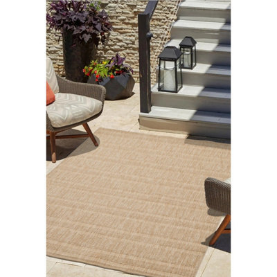Melrose Modern Grove Jute Look Low Pile Indoor Outdoor X-Large Area Rug 10mm Pile Height - 200X290Cm - image 1