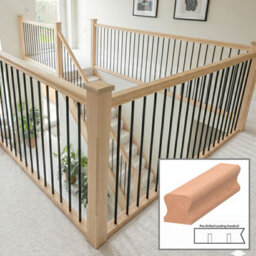 Hemlock Handrail Thr 1.2M Landing Drilled For 14mm Metal Spindles Uk Manufactured Traditional Products Ltd