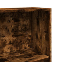 Berkfield Versatile Bookcase Smoked Oak 60X24X143 Cm Engineered Wood - thumbnail 7