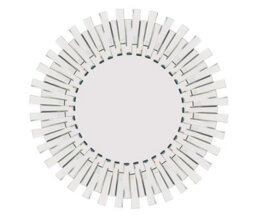 Mirroroutlet Sunburst All Glass Stylised Decorative Mirror 120 X 120 - thumbnail 3