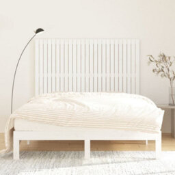 Berkfield Wall Headboard White 159.5X3X110 Cm Solid Wood Pine - thumbnail 3