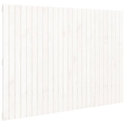 Berkfield Wall Headboard White 159.5X3X110 Cm Solid Wood Pine - thumbnail 2