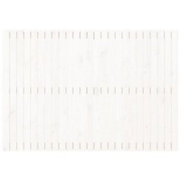 Berkfield Wall Headboard White 159.5X3X110 Cm Solid Wood Pine - thumbnail 4