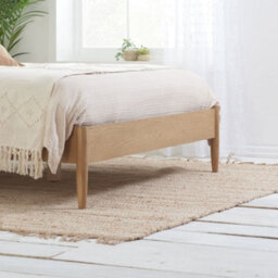 Rome Oak Wooden Bed Frame - 5Ft King Size - thumbnail 4
