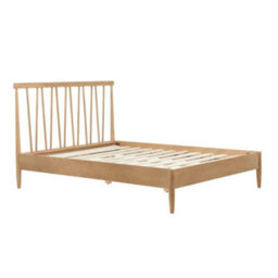 Rome Oak Wooden Bed Frame - 5Ft King Size - thumbnail 6
