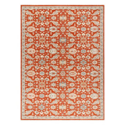 RugsX Wool Carpet Soho 477.07.la300 Osta - Flowers, Frame, Natural Terracotta Blue  200X300 Cm - thumbnail 2